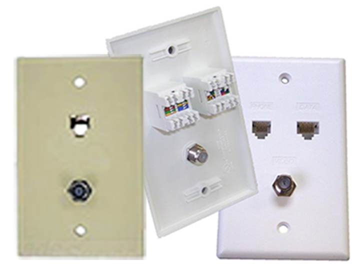 Voice-Data-Video Integrated Wallplates